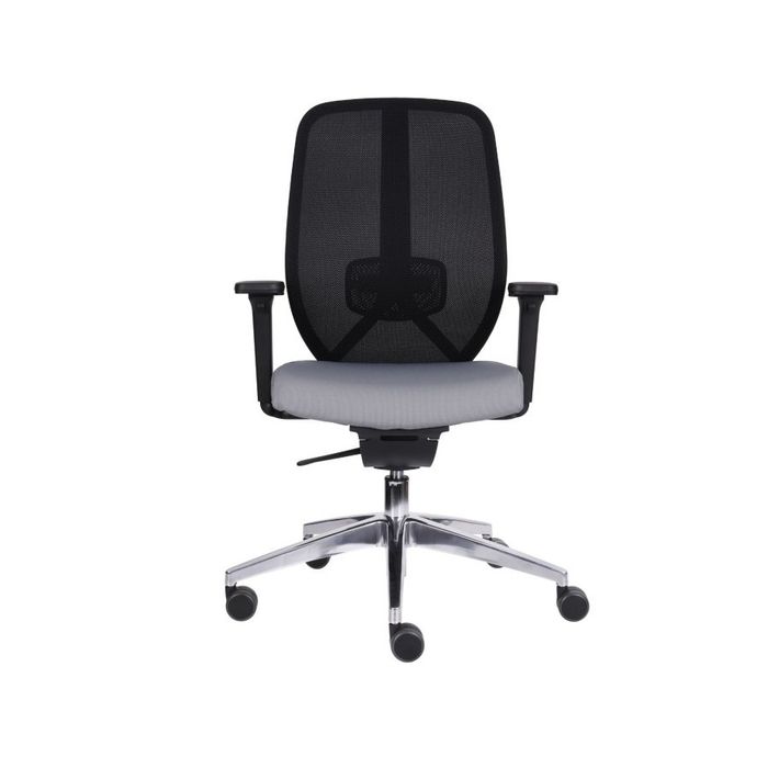 Grospol Ergonomiczny fotel biurowy 4U BS chrome tkanina Medley - 12 kolorów
