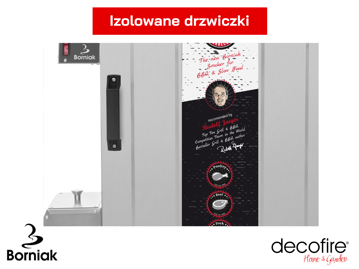 Smoker Borniak BBQ Simple Inox BBDS-70 v1.4 z izolowanymi drzwiczkami