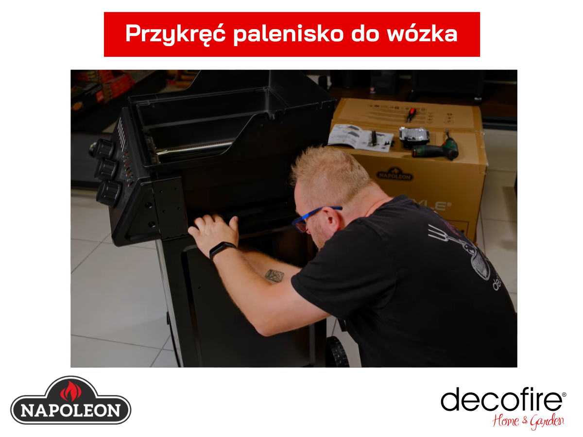 Przykręcanie paleniska