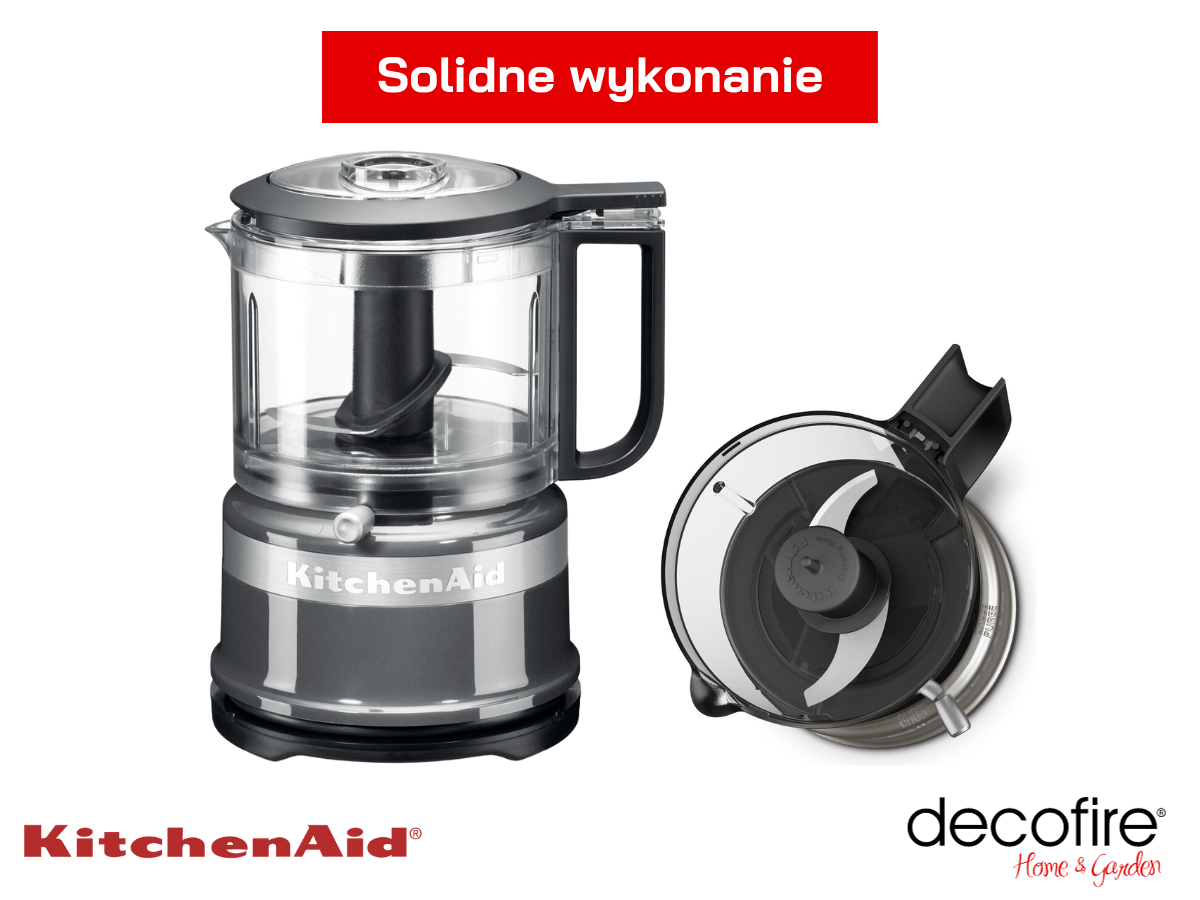 Solidne wykonanie malaksera 0,8 l Contour Silver KitchenAid