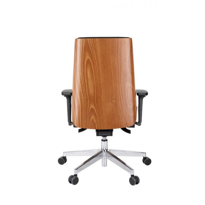 Grospol Fotel biurowy Moon Wood chrome tkanina Medley - 12 kolorów