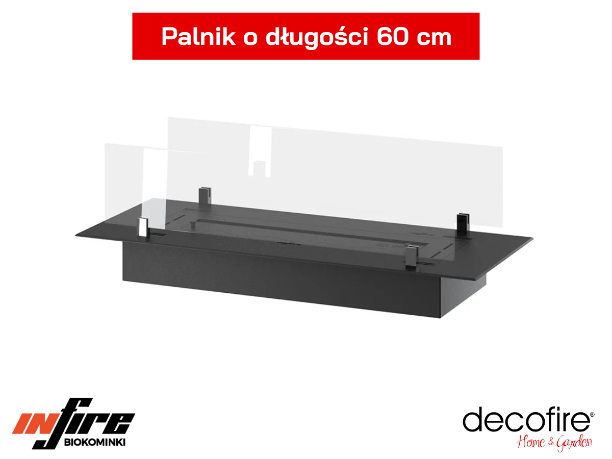 Palnik 60 cm w kształcie fali – efekt 3D