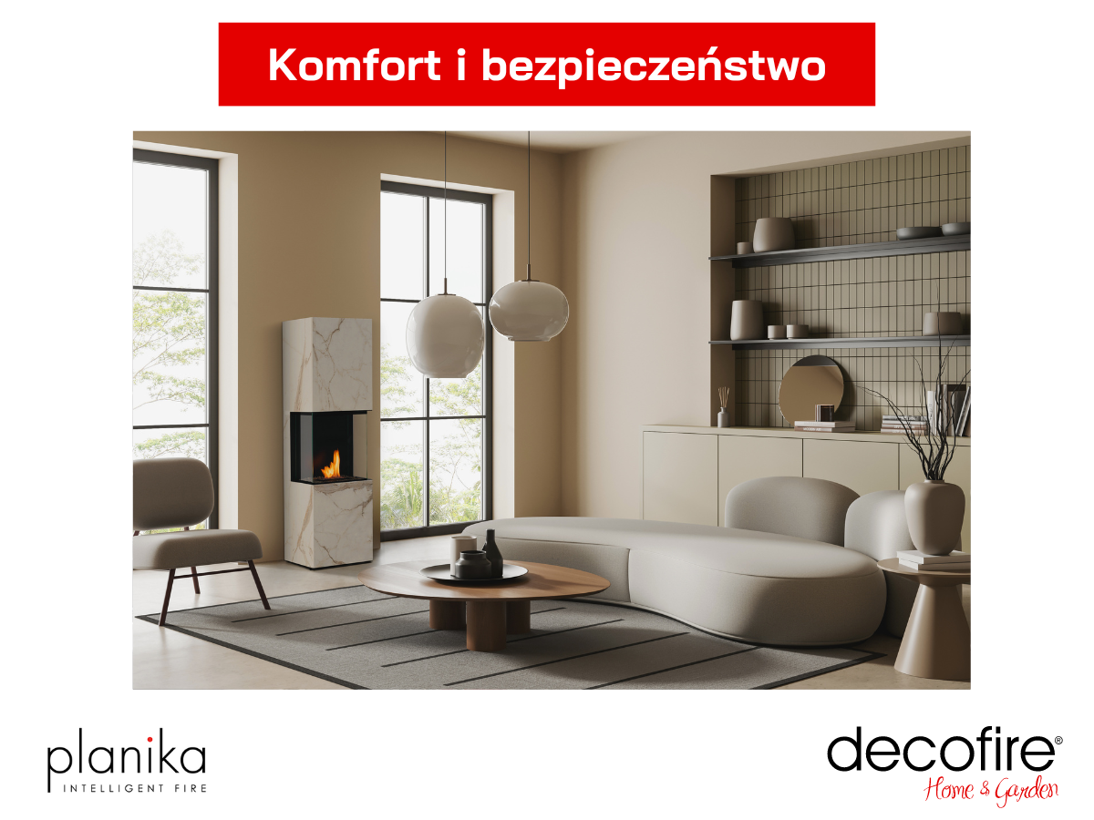 Kominek automatyczny Rock Daze Planika w pomieszczeniu