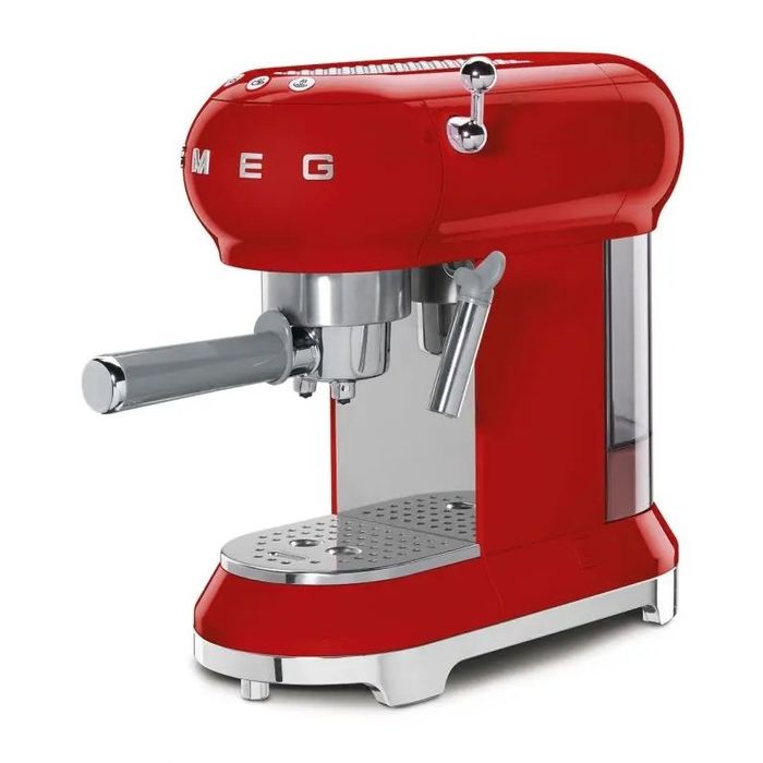 Ekspres kolbowy 50's style Czerwony Smeg (ECF01RDEU)