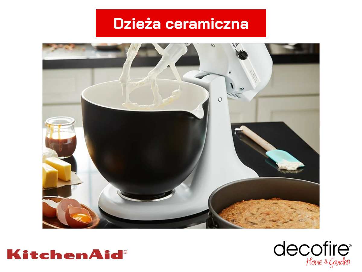 Unikalna dzieża ceramiczna czarna matowa 4,7 l Artisan 5 KitchenAid
