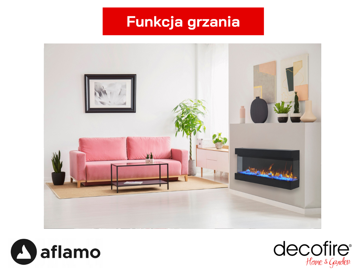Kominek elektryczny Aflamo Imperial z funkcją grzania