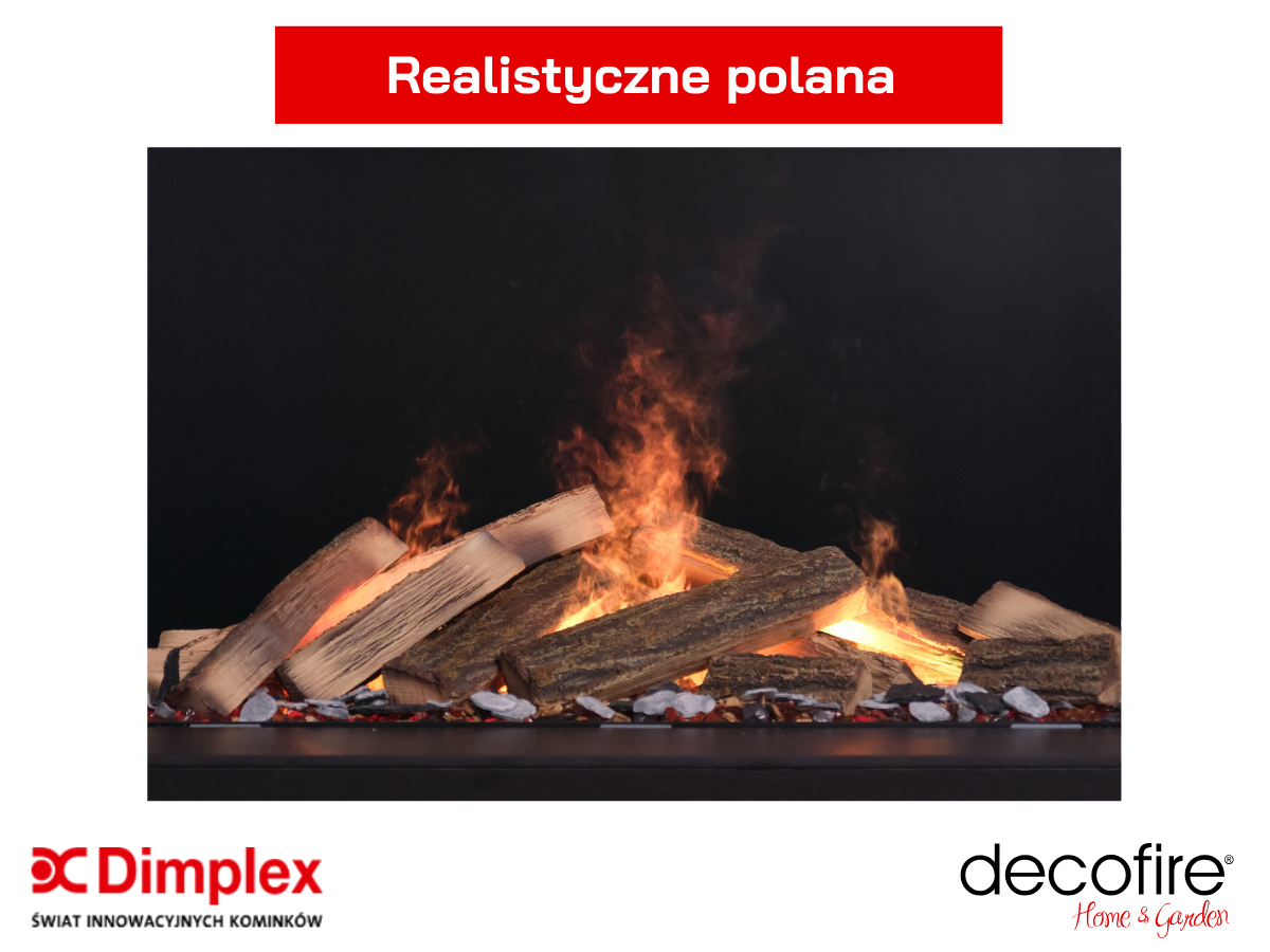 Dimplex kominek elektryczny e-Matrix 800-500 I – realistyczna dekoracja paleniska