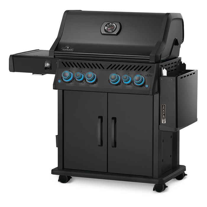Grill gazowy Napoleon ROGUE PRO-S 525 RSIB z palnikiem rożna i palnikiem bocznym na podczerwień, czarny mat (RPS525RSIBPMK-2-PL) ⭐ PROMOCJA! ROŻEN