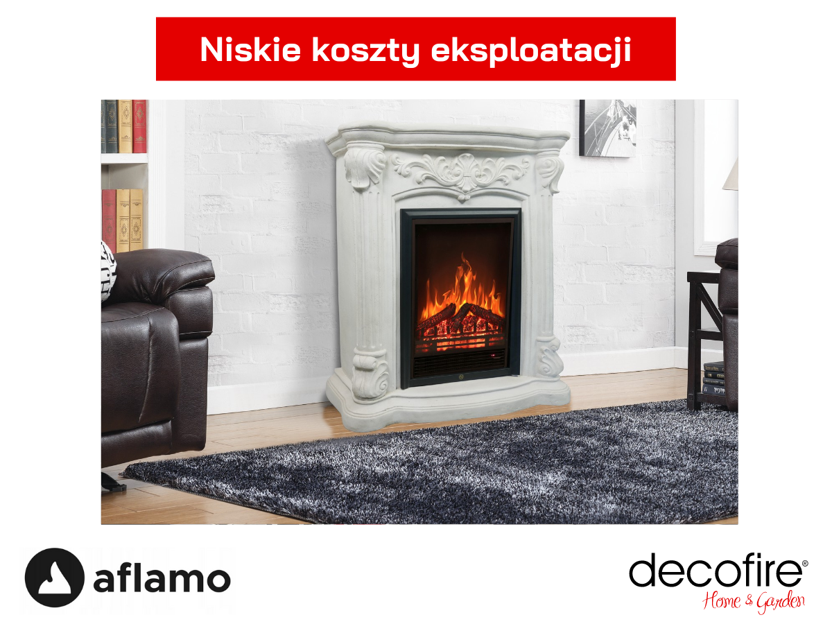 Ekonomiczny kominek elektryczny Aflamo Palas