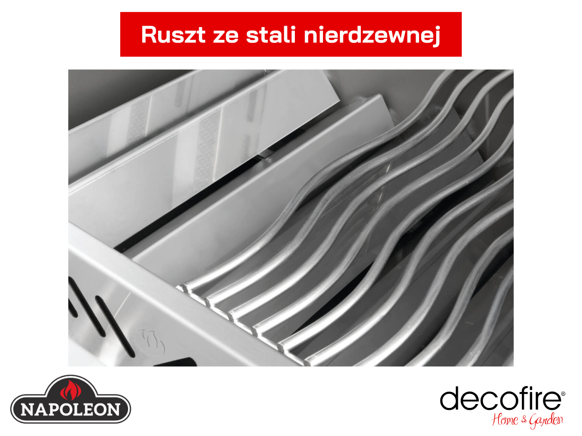 Ruszt ze stali nierdzewnej Wave