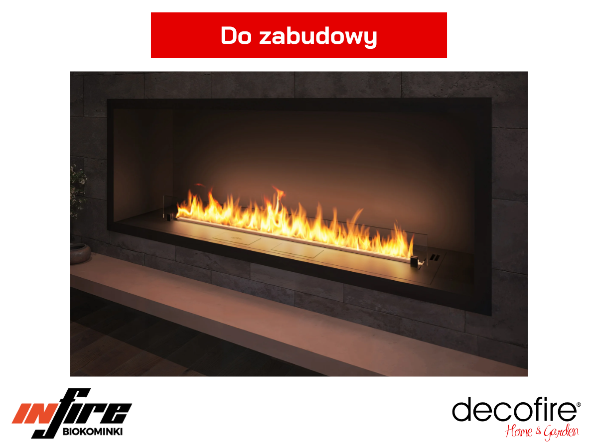 Biokominek przeznaczony do zabudowy