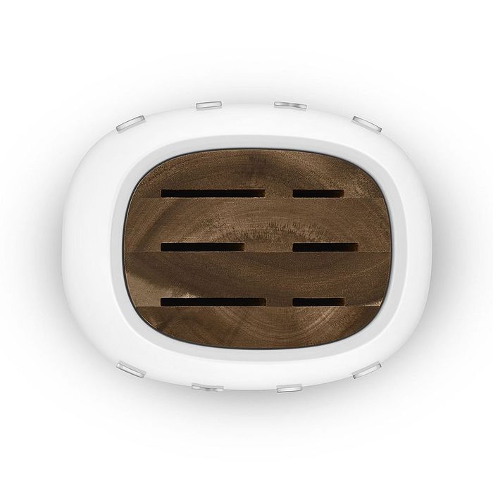 Blok z zestawem 6 noży 50's style Biały Smeg (KBSF02WH)