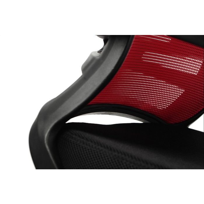 Fotel biurowy Sit Plus Flexy czarny/czerwony