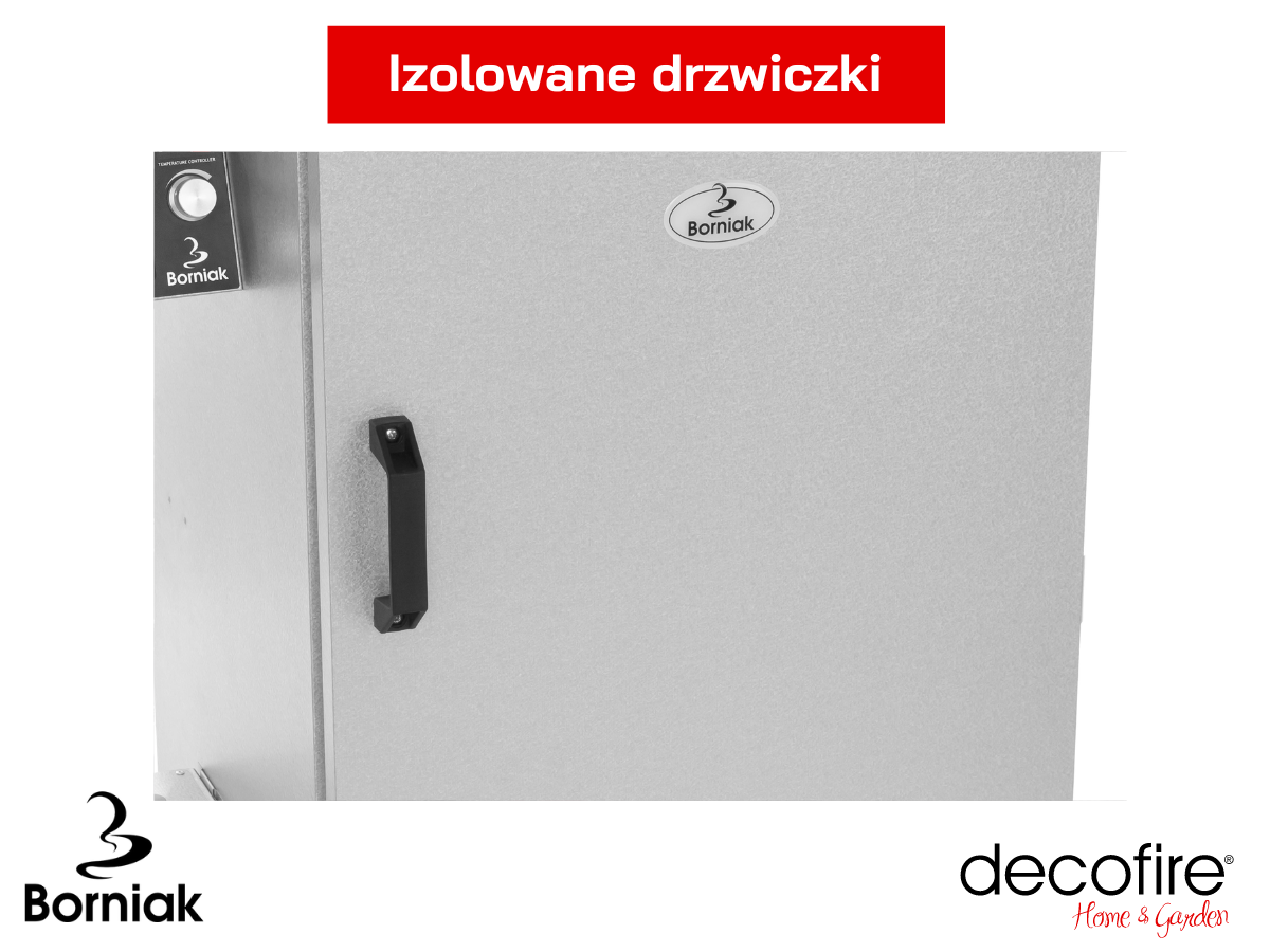 Drzwiczki z izolacją, zamykane na magnes