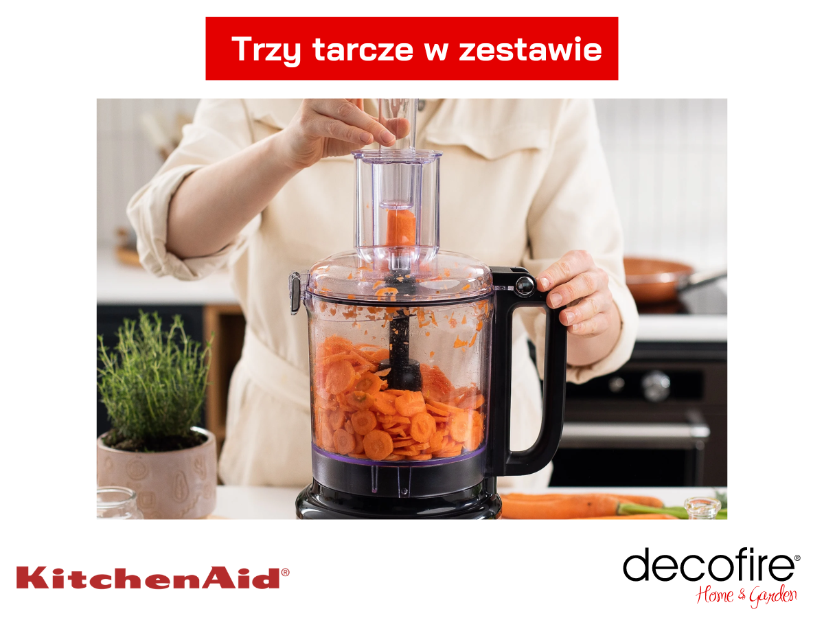 Aż trzy tarcze w zestawie z malakserem 2,1 l Onyx Black KitchenAid