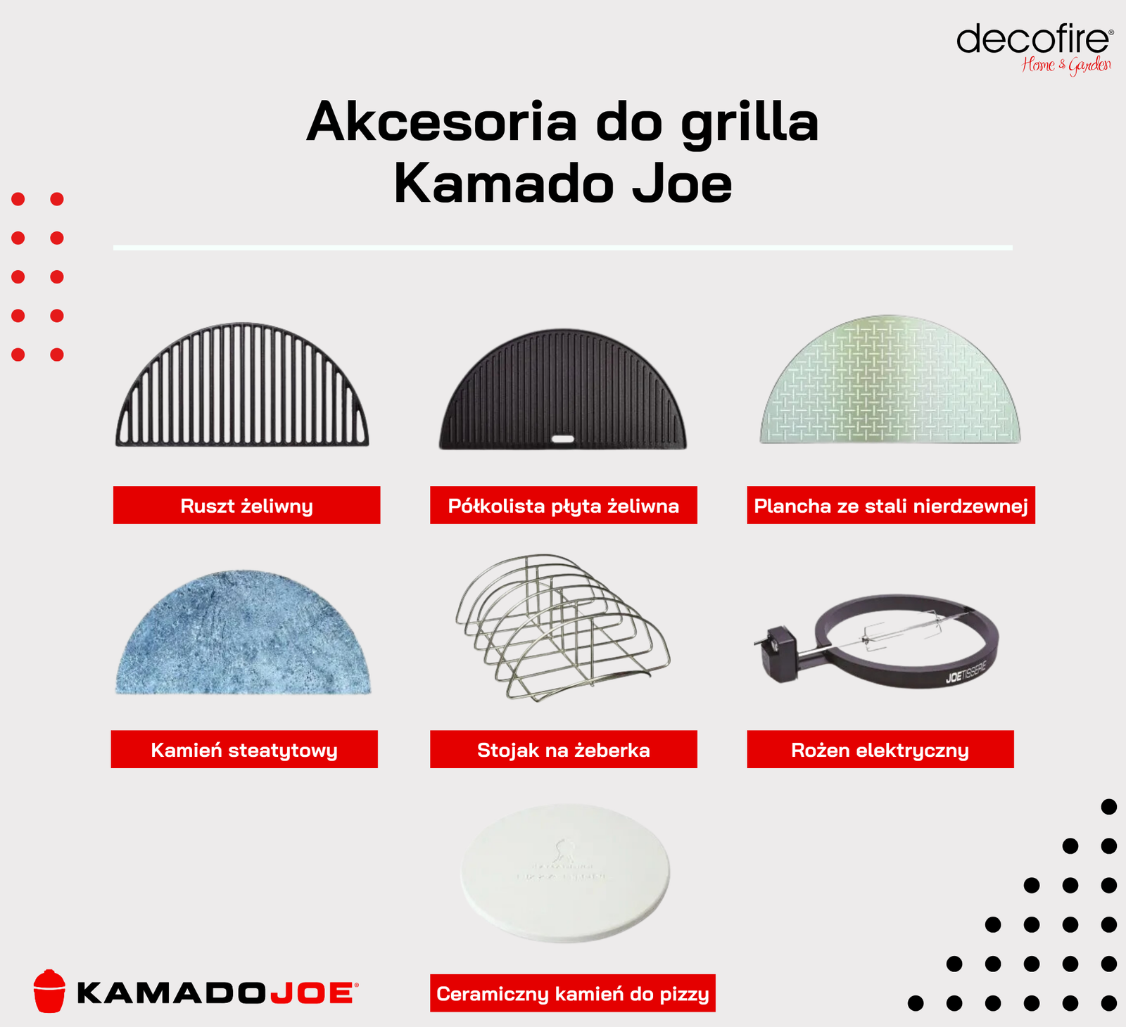 Akcesoria do grilla Kamado Joe 