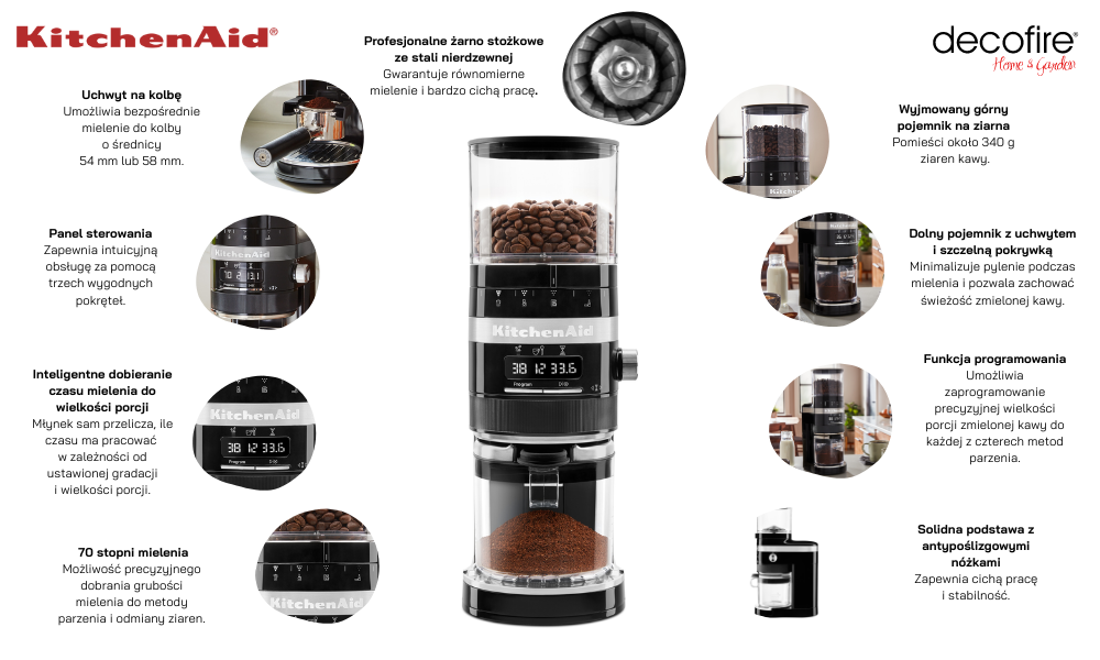 Młynek do kawy Onyx Black KitchenAid (5KCG8433EOB)