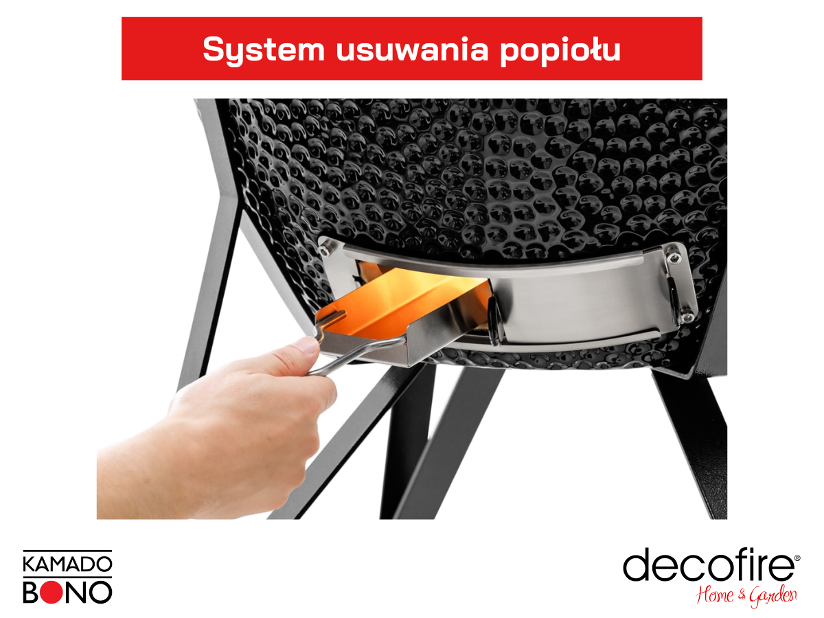 Zaawansowany regulator temperatury i system zbierania popiołu