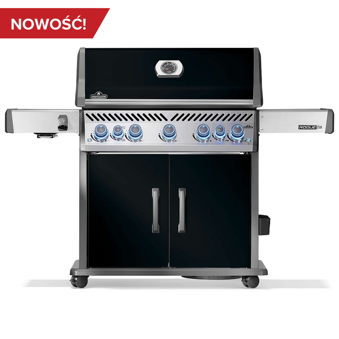 Grill gazowy Napoleon Rogue PRO-S 625 RSIB z palnikami bocznym i tylnym na podczerwień czarny (RPS625RSIBPK-2-PL)