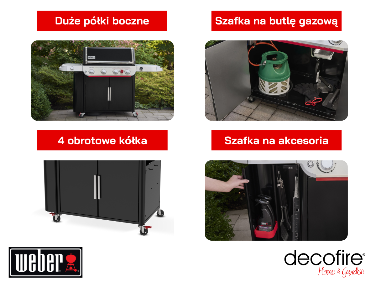 Dodatkowe udogodnienia w grillu gazowym Weber Genesis EP-435W
