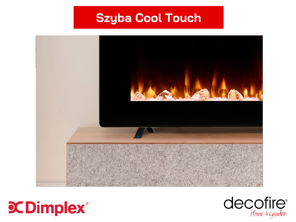 Szyba Cool Touch w kominku Dimplex Sierra 48