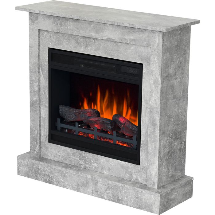 Aflamo kominek elektryczny portalowy Vigo beton LED 60 2D Classic, LED 60 3D
