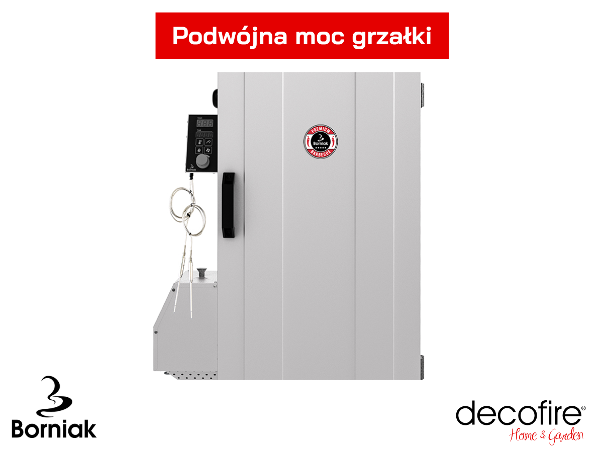 Podwójna moc grzałki i temperatura do 150 stopni