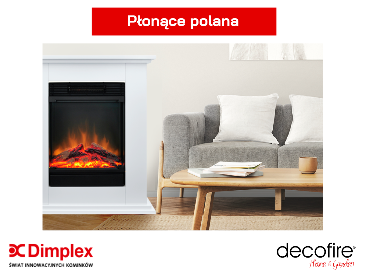 Dimplex kominek elektryczny Terra – płonące polana