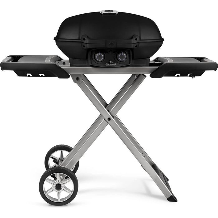 Grill przenośny gazowy Napoleon TravelQ 285X na kartusze z wózkiem nożycowym (TQ285X-BK-1-CE)
