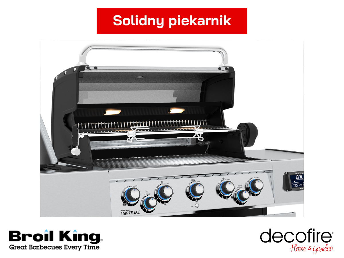 Solidny piekarnik w grillu gazowym Broil King Imperial QS 590