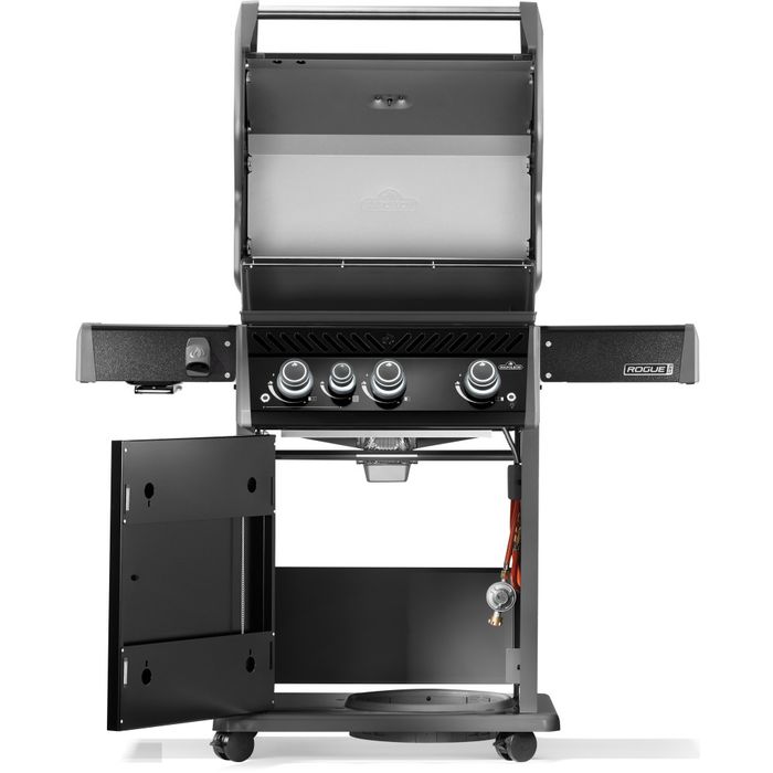 Grill gazowy Napoleon Rogue PRO 425 SIB z palnikiem bocznym na podczerwień czarny (RP425SIBPK-2-PL) ⭐ PROMOCJA! AKCESORIA W SUPER CENIE