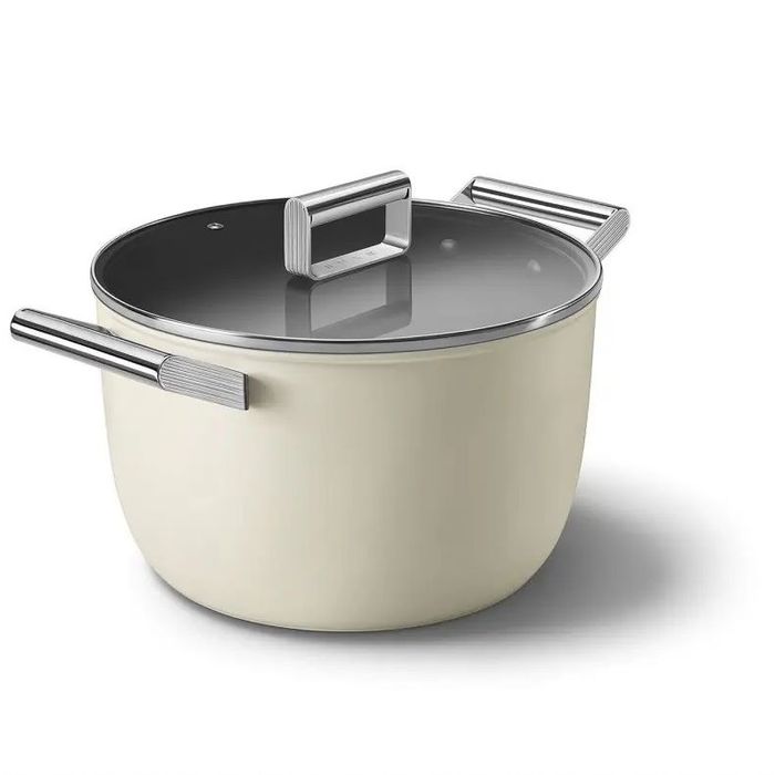 Garnek 26 cm Kremowy Smeg (CKFC2611CRM)
