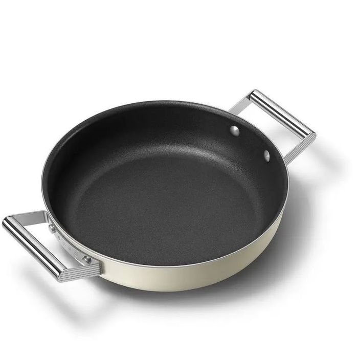 Patelnia głęboka 28 cm Kremowy Smeg (CKFD2811CRM)