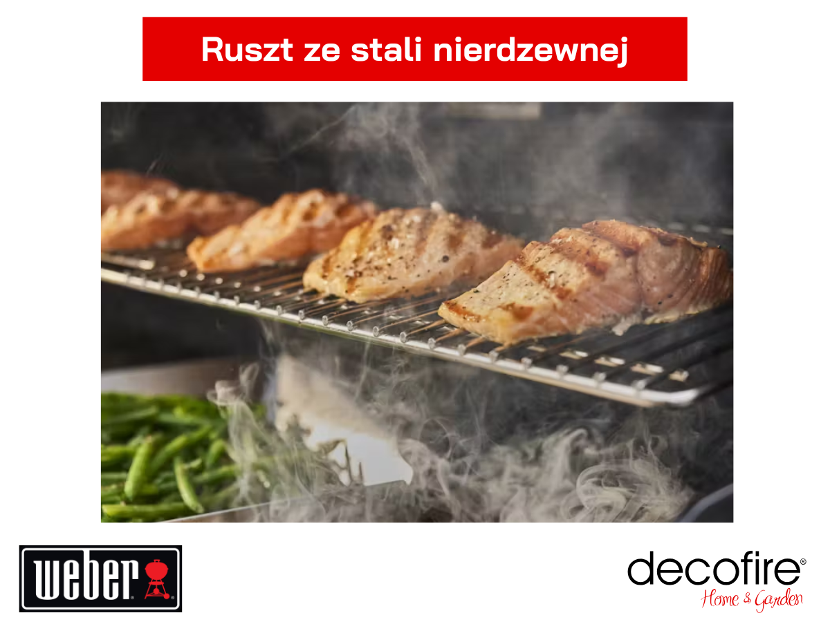 Grill gazowy Weber Summit FS38 E Black – ruszt ze stali nierdzewnej
