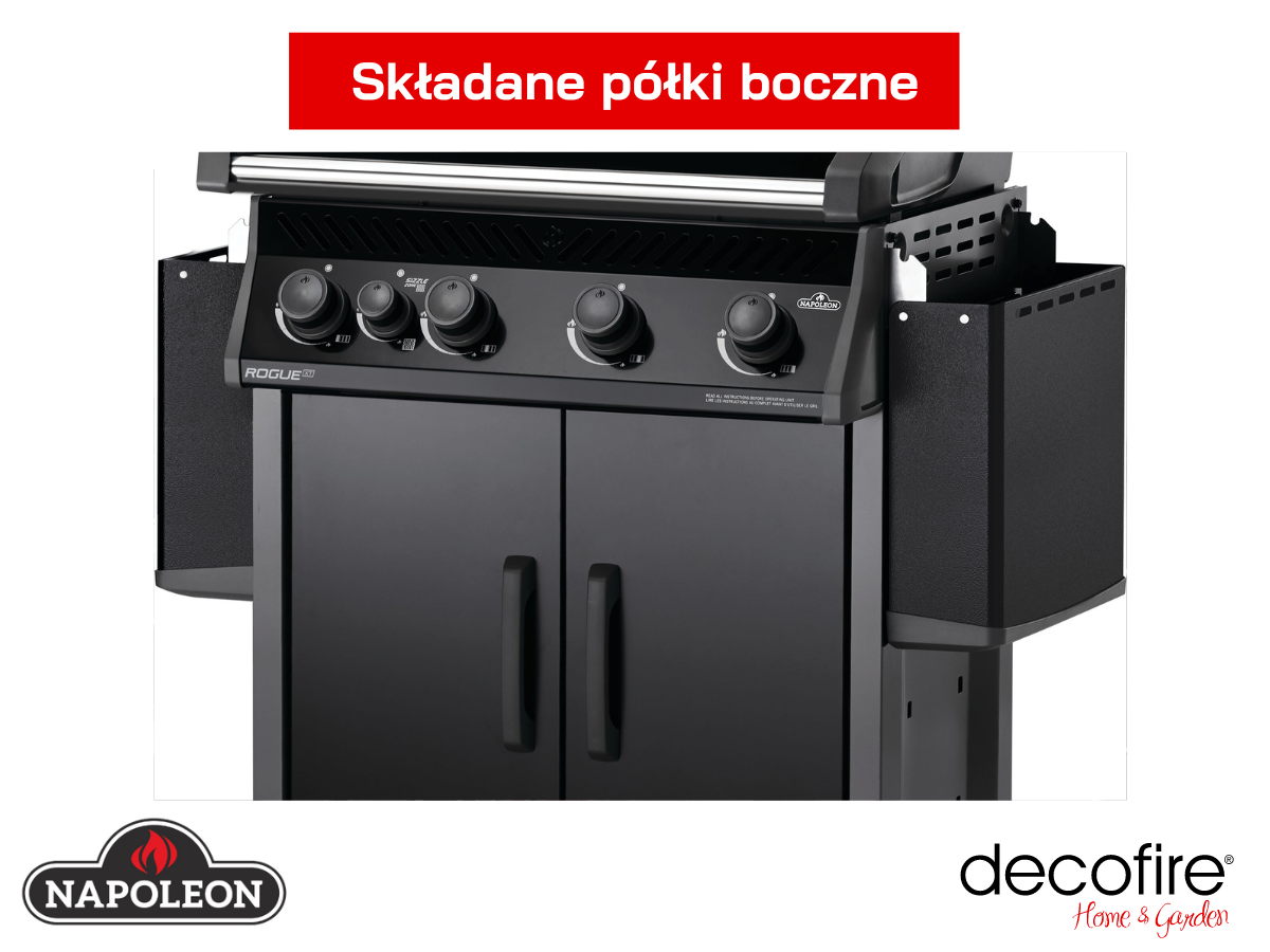 Grill gazowy Napoleon Rogue XT 525 SIB składane półki