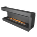 Biokominek Planika FLA 4 1490 mm + Forma 1800 Fireplace 