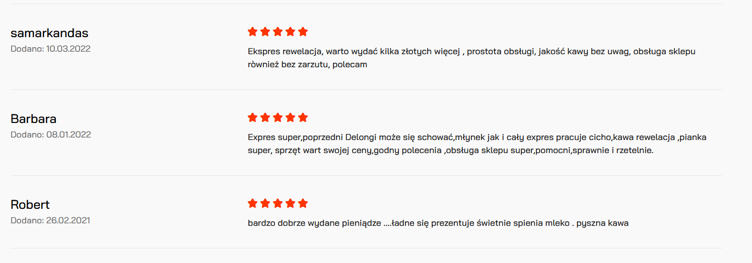 Ekspres Jura E8 opinie użytkowników