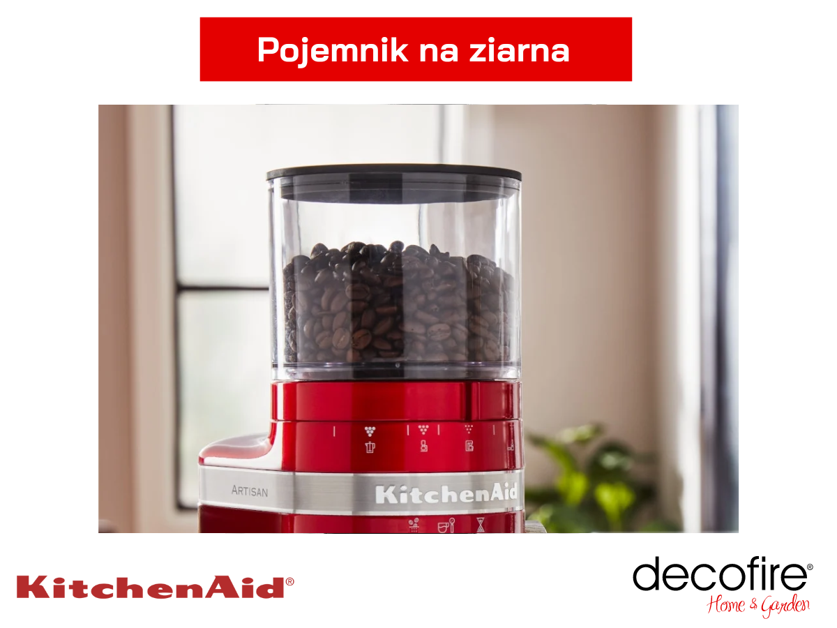 Górny pojemnik w młynku do kawy Artisan KitchenAid 