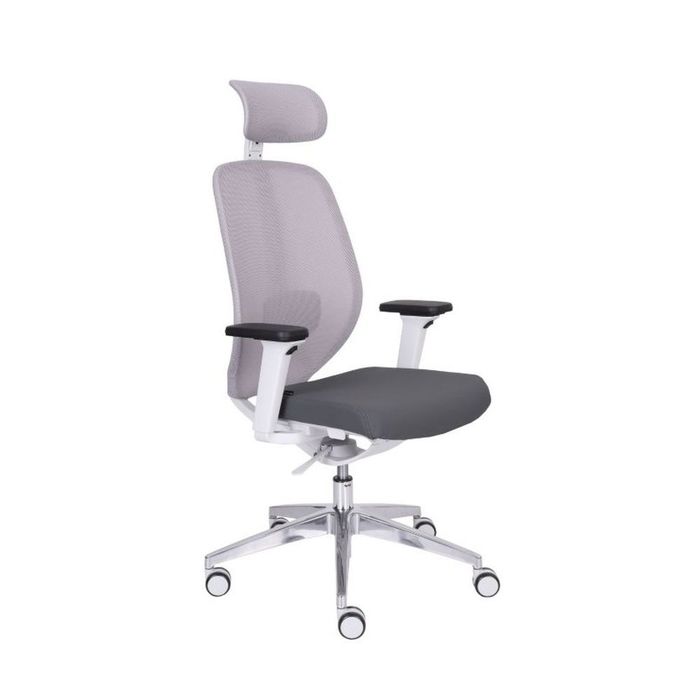 Grospol Ergonomiczny fotel biurowy 4U GS HD chrome tkanina Note - 12 kolorów