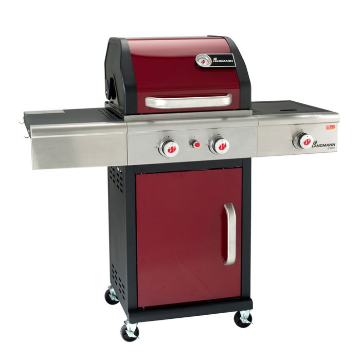 Grill gazowy Landmann Triton PTS 2.1 bordowy z palnikiem bocznym (12912)