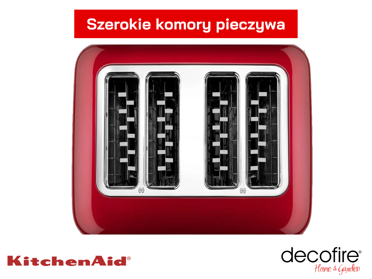 Szerokie komory z systemem wyśrodkowania pieczywa 