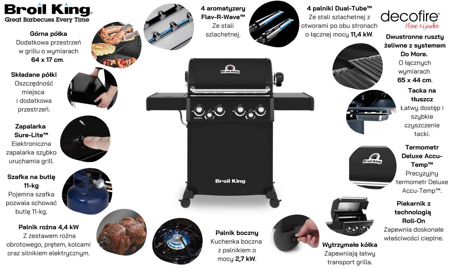 Grill gazowy Crown 480 Shadow Broil King (865983PL)