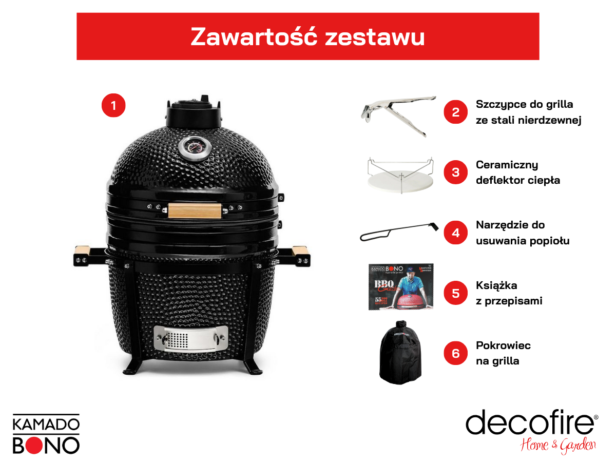 Zestaw Kamado Bono Minimo 15"