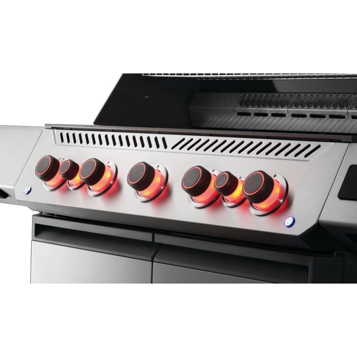 Grill gazowy Napoleon Prestige 665 Connected RSIB z palnikiem rożna i palnikiem bocznym Sizzle Zone WIFI (P665VXRSIBPSS-PL)