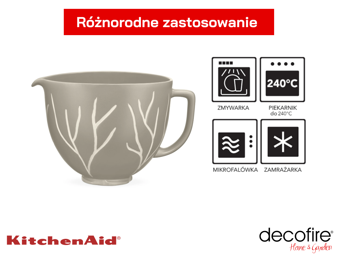 Różnorodne zastosowanie dzieży ceramicznej Bare Trees 4,7 l Artisan 
