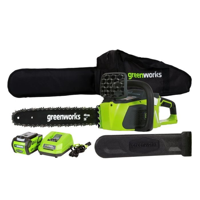 Greenworks Pilarka akumulatorowa 40 cm GD40CS40K2 40V + 2x Akumulator 2Ah + Ładowarka (20077UC)