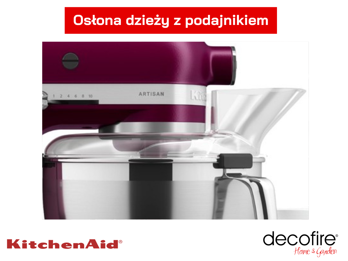 Mikser Artisan 5KSM195PSEBE Beetroot KitchenAid z osłoną dzieży