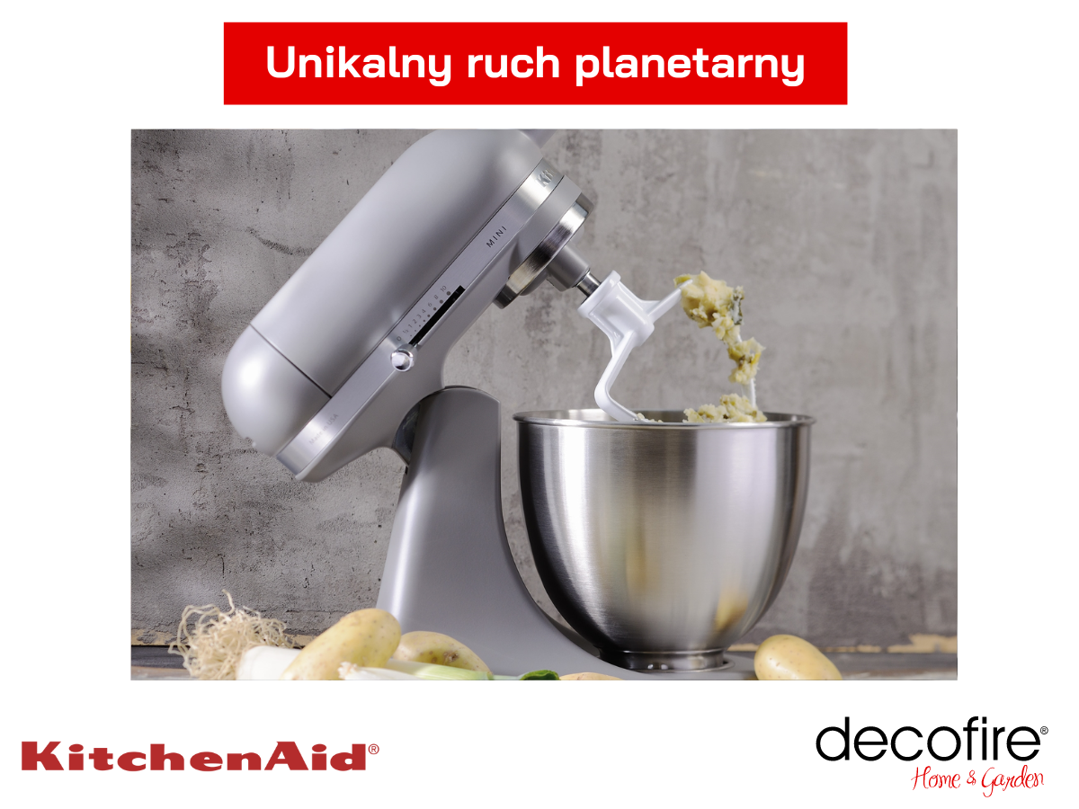 Unikalny ruch planetarny w mikserze Mini Mtte Grey