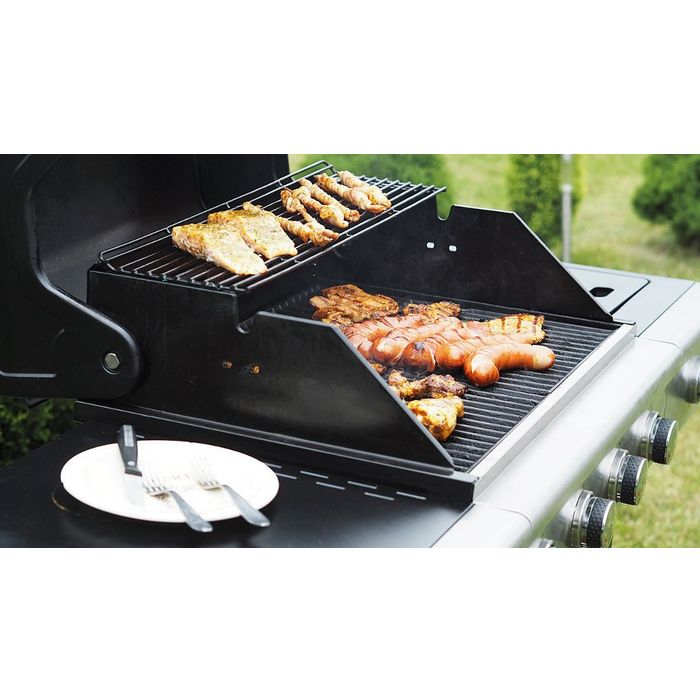Grill gazowy Landmann Triton PTS 4.1 bordowy z palnikiem bocznym (12961)