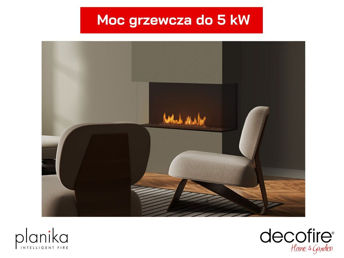 Biokominek automatyczny Stone Core - moc grzewcza
